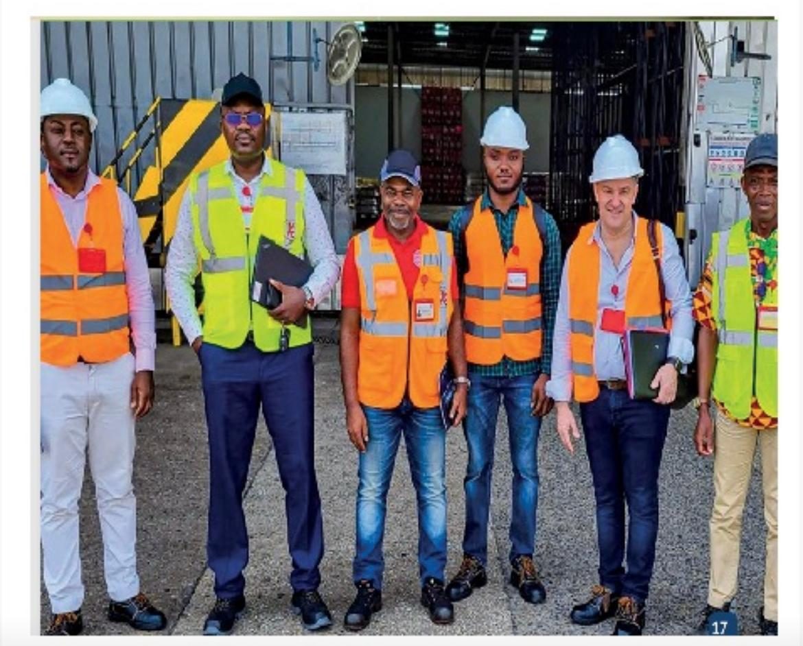 Équipe GS1 Cameroun et Boissons du Cameroun sur site